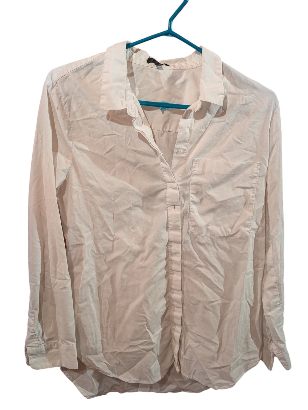 Dynamite White Button-Up Blouse